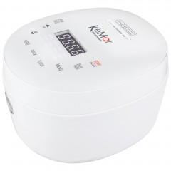 KeMar Kitchenware KeMar Kitchenware Multikocher KRC-190, 500 W, 1,80 l Schussel, 12 Programme, Dampfgaraufsatz, Reiskelle, Messbecher, Touch Display  KeMar Кхонная мультиварка KRC-190, 500 Вт, чаша 1,80 л, 12 программ, насадка-пароварка, половник для риса