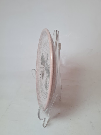 J.B. Rombach Karlsruhe Декоративная тарелка с изображением дворца Карлсруэ, 18 X 2 см, Германия, 1960-70гг.