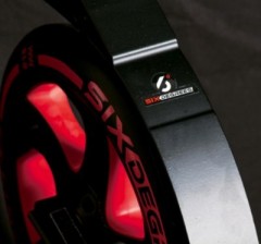 SIX DEGREES Aluminium Scooter Six Degrees 230 mm und 215 mm rot Алюминиевый самокат Six Degrees 230 мм и 215 мм красный