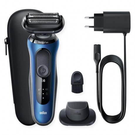 Braun Elektrischer Rasierer fur Manner quot;Series 6 60-B1200squot; in Blau  Электробритва мужская &quot;Series 6 60-B1200s&quot; в синем