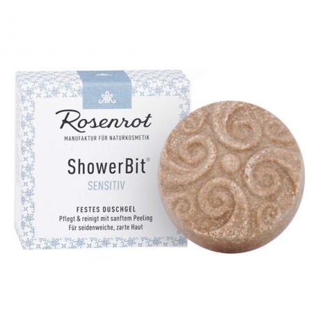 Rosenrot Festes Duschgel ShowerBit Sensitiv 60g  Твердый гель для душа ShowerBit Sensitive 60г