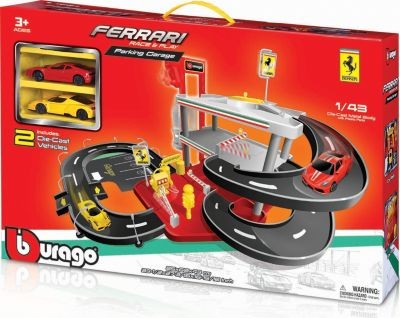 Bburago Spielzeugset Ferrari RP 1:43 ParkingGarage Набор игрушек Ferrari RP 1:43 ПарковкаГараж