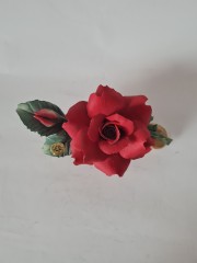 Capodimonte Фарфоровая статуэтка Каподимонте &quot;Алая Роза&quot;, Италия, 1950-60гг.