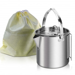Pinoyden Pinoyden Reise-Wasserkocher 1,2-Liter-Wasserkocher,Rostfreier Stahl Reise-Wasserkocher  Дорожный чайник Pinoyden, чайник 1,2 литра, дорожный чайник из нержавеющей стали