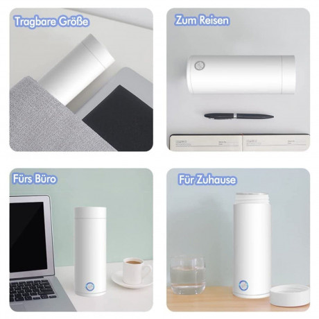 Sintech Sintech Reise-Wasserkocher Elektrischer Wasserkocher 400ML, tragbarer Reise-Tee-Wasserkocher, geeignet fur die Zubereitung von Tee, Kaffee, Babymilch auf Reisen  Sintech Travel Kettle Электрический чайник 400 мл, портативный дорожный чайник, подхо