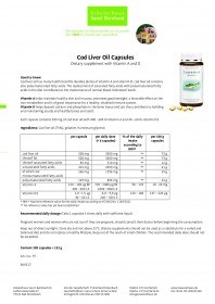 Krauterhaus Sanct Bernhardt Cod Liver Oil Capsules, 200 капсул