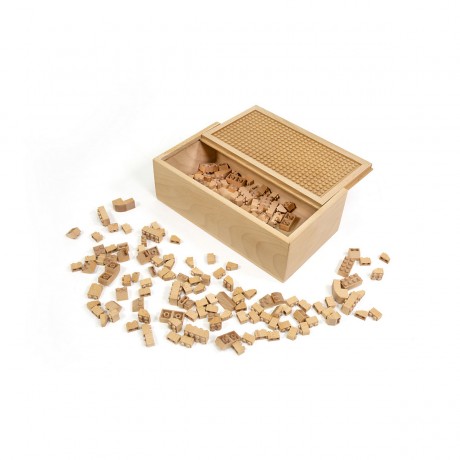 FabBrix FabBrix Holz-Bausteine (150 p.)  Kiste Деревянные строительные блоки FabBrix (150 шт.) коробка