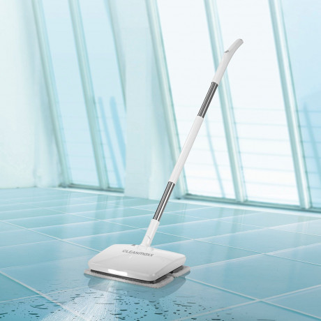 CLEANmaxx CLEANmaxx Akku-Wischmopp Vibrationsmopp ohne Kraftaufwand, 11,1V weiss  Беспроводная швабра CLEANmaxx, вибрационная швабра без усилий, 11,1В белый