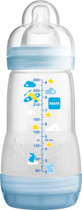 MAM Детская бутылочка	 Анти-колики 260ml, Junge, 1 шт