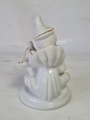 Фигурка винтажная Im Stil Limoges &quot;Белый клоун с мандолиной&quot;, фарфор, 11 x 6,5 см, Франция, 1960-70гг.