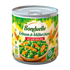 Bonduelle Зелёный Горошек с Морковью, extra fein, 400г