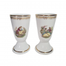 Бокалы винтажные Porcelaine De Luxe "Влюбленная пара", фарфор, 2 шт., 14.5 см, Франция, 1960-70гг.