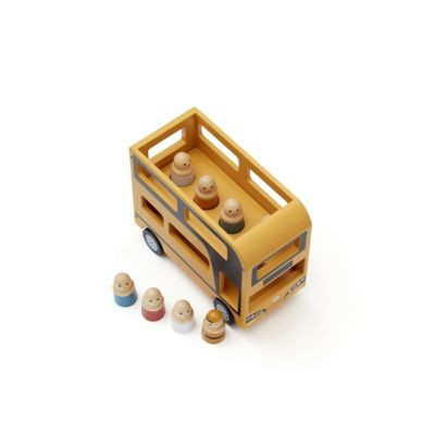 Kids Concept Doppeldeckerbus Aiden aus Holz mit Zubehor Spielzeugautos Деревянный двухэтажный автобус Эйден с принадлежностями машинки