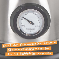 LIVOO LIVOO Wasserkocher Wasserkocher mit Temperaturregelung 1,8 L 1800 W Silbern, 1.8 l  Чайник LIVOO Чайник с регулировкой температуры 1,8 л 1800 Вт Серебристый, 1,8 л