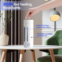 Aoucheni Aoucheni Reise-Wasserkocher Elektrische Tragbarer Wasserkocher Mini 400 ml, Schnellheizfunktion  Aoucheni Travel Kettle Электрический портативный чайник, мини, 400 мл, с функцией быстрого нагрева