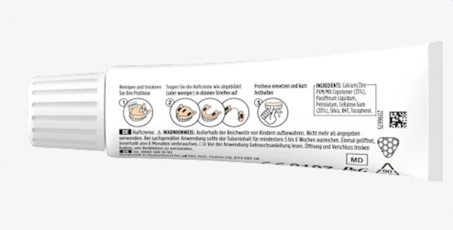 blend-a-dent Haftcreme Complete geschmacksneutral, 47 g Крем для фиксации зубных протезов Complete, без вкусовых добавок, 47 г