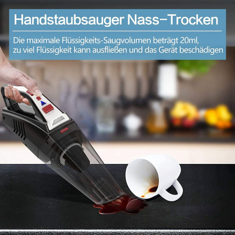 Haiaveng Haiaveng Akku-Handstaubsauger Handstaubsauger, 9000Pa Handstaubsauger Akku Beutellos NassTrocken Беспроводной ручной пылесос Haiaveng, ручной пылесос 9000 Па, аккумулятор, без мешка для влажной и сухой уборки