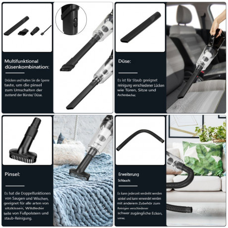 Andeman Andeman Akku-Handstaubsauger, Staubsauger NassTrocken 8000pa fur Auto Hause Беспроводной ручной пылесос Andeman, пылесос для влажной и сухой уборки 8000pa для дома в машине