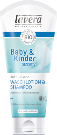 Lavera Baby Sensetive Лосьон для купания и Шампунь для детей, 200 мл