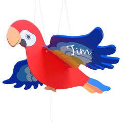 goki Schwingtier Papagei mit Name personalisiert Качающийся попугай с именем
