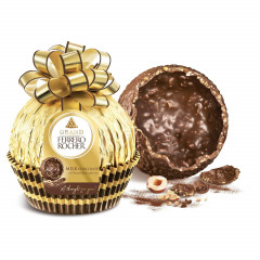 Grand Ferrero Rocher Milchschokolade 3stk x 125g, Гранд Ферреро Роше Шоколадный шар из молочного шоколада 125г, 3 штуки