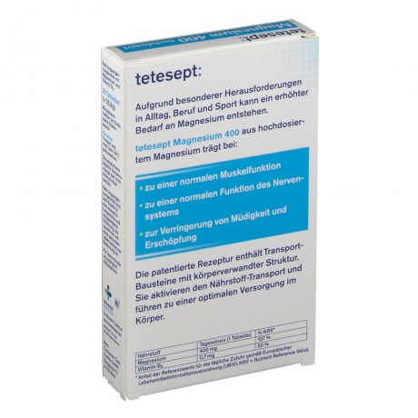 tetesept (тетесепт) Magnesium 400 hochdosiert 30 шт