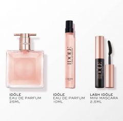 LANCOME IDOLE GESCHENKSET Подарочный набор «IDOLE» ограниченный выпуск 2024 года: парфюмерная вода 25мл и 10мл, тушь для ресниц 2мл 