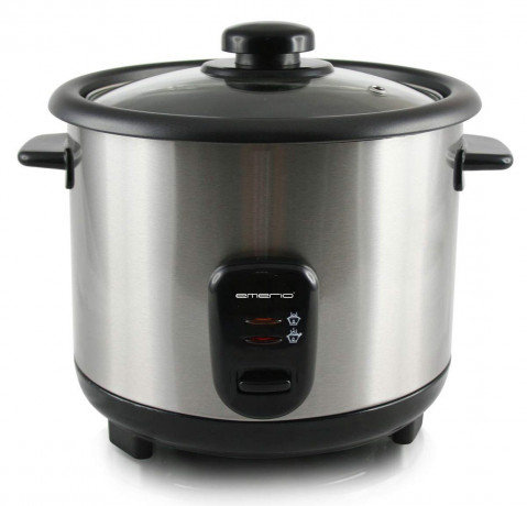 Emerio Emerio Reiskocher RCE-110118, 500 W, Edelstahl Gehause mit Anzeigelampen und Anti-Rutsch-Fussen Рисоварка Emerio RCE-110118, 500 Вт, корпус из нержавеющей стали со световыми индикаторами и нескользящими ножками