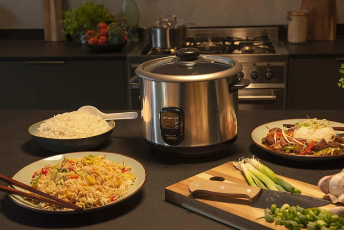 Emerio Emerio Reiskocher RCE-110118, 500 W, Edelstahl Gehause mit Anzeigelampen und Anti-Rutsch-Fussen Рисоварка Emerio RCE-110118, 500 Вт, корпус из нержавеющей стали со световыми индикаторами и нескользящими ножками