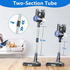 EICOBOT EICOBOT Akku-Hand-und Stielstaubsauger, 150,00 W, beutellos, Staubsauger, Staubsauger Kabellos 20000Pa Starke Saugleistung  Беспроводной ручной и стержневой пылесос EICOBOT, 150,00 Вт, без мешка, пылесос, беспроводной пылесос, сильная мощность вса