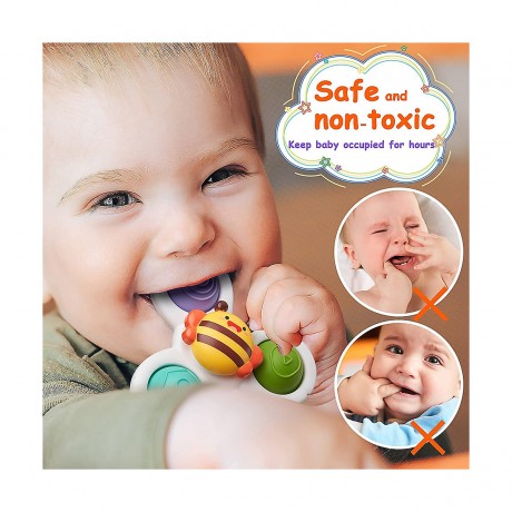 frler frler Saugnapf Kreisel Spielzeug Sensorik Badespielzeug Geschicklichkeitsspiele fur Kinder Frler присоска волчок сенсорная игрушка для ванны игры на ловкость для детей