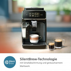 Philips Philips Kaffeevollautomat EP2331/10 2300 Series, 4 Kaffeespezialitaten, mit LatteGo-Milchsystem, Klavierlack-Schwarz  Полностью автоматическая кофемашина Philips EP2331/10 серии 2300, 4 сорта кофе, с молочной системой LatteGo, черный рояль