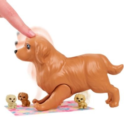 Mattel Barbie Puppe (blond) mit Hund  Welpen Кукла Барби (блондинка) с собачьими щенками