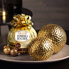 Grand Ferrero Rocher Milchschokolade  5stk x 125g, Гранд Ферреро Роше Шоколадный шар из молочного шоколада, 125г, 5 штук