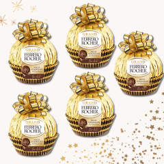 Grand Ferrero Rocher Milchschokolade  5stk x 125g, Гранд Ферреро Роше Шоколадный шар из молочного шоколада, 125г, 5 штук