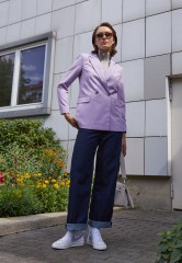 Nike Sportswear BLAZER MID 77 Sneaker high white/light thistle/sail/black/team orange BLAZER MID 77 Высокие кроссовки женские белый/светлый чертополох/парус/черный/оранжевый