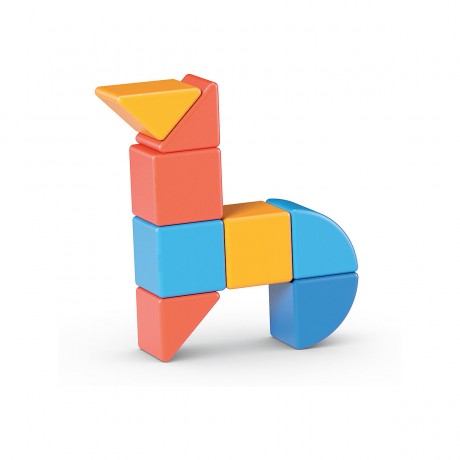 Geomag Geomag Magicube 3 Shapes Recycled Animals 9 Teile Geomag Magicube 3 формы переработанных животных 9 штук