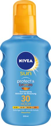 NIVEA SUN Спрей для загара Protect и Bronze LSF 30, 200 мл