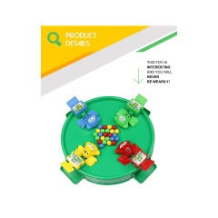 Debuy Interaktives Perlenschlucken zwischen Eltern und Kind Frosch isst Bohnenspielzeug und schnappt sich Perlen Tabletop-Spiel Kinder-Mehrspielertablett Интерактивное глотание бусинок между родителем и ребёнком