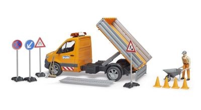 Bruder Mercedes Benz Sprinter Kommunal mit Fahrer Licht  Sound Mercedes Benz Sprinter муниципальный со звуком подсветки водителя