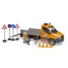 Bruder Mercedes Benz Sprinter Kommunal mit Fahrer Licht  Sound Mercedes Benz Sprinter муниципальный со звуком подсветки водителя