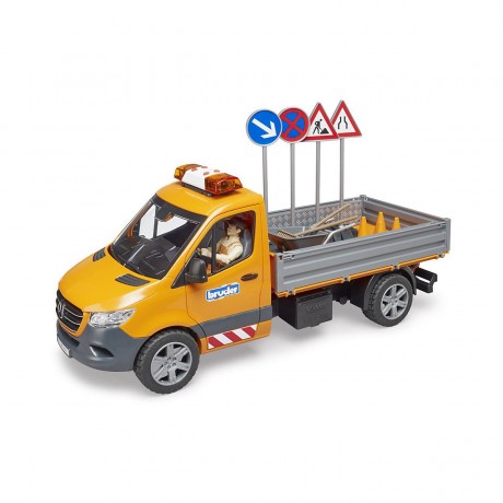 Bruder Mercedes Benz Sprinter Kommunal mit Fahrer Licht  Sound Mercedes Benz Sprinter муниципальный со звуком подсветки водителя
