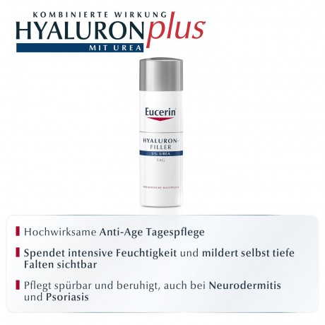 Eucerin Anti-Age Hyaluron-Filler UREA Tagescreme  Дневной крем Anti-Age Hyaluron-Filler UREA