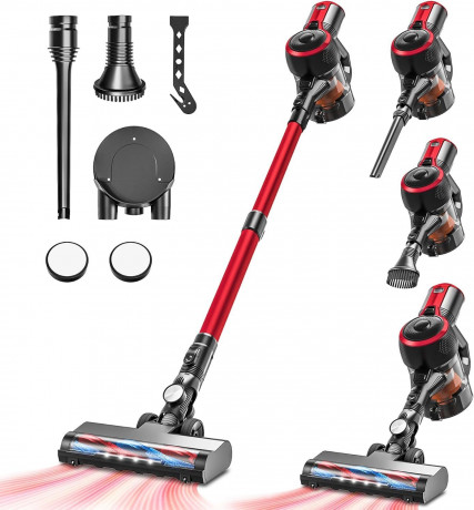 CONOPU CONOPU Akku-Hand-und Stielstaubsauger, 160,00 W, beutellos, Staubsauger 25Kpa Staubsauger Kabellos 160W mit 2 Saugmodi LED-Leuchte  Беспроводной ручной и стержневой пылесос CONOPU, 160,00 Вт, без мешка, пылесос, беспроводной пылесос 25 кПа, 160 Вт,