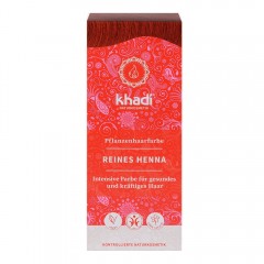 Khadi Naturkosmetik Pflanzenhaarfarben Reines Henna Rot 100g  Травяная краска для волос чистая красная хна 100г