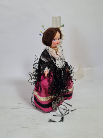 Кукла винтажная Creazioni Lela / Florence "Девушка в традиционном венецианском платье", 16 см, Италия, 1960-70гг.