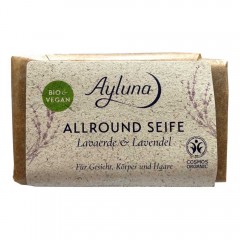 Ayluna Naturkosmetik Allround Seife Lavaerde &amp; Lavendel  Универсальное мыло земля лавы и лаванда