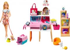 Mattel Barbie Haustier-Salon Spielset mit Puppe Игровой набор Барби для домашних животных с куклой