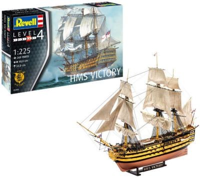Revell Model Set HMS Victory inkl. Basis-Zubehor 1:225 Набор моделей HMS Victory, включая основные аксессуары, масштаб 1:225