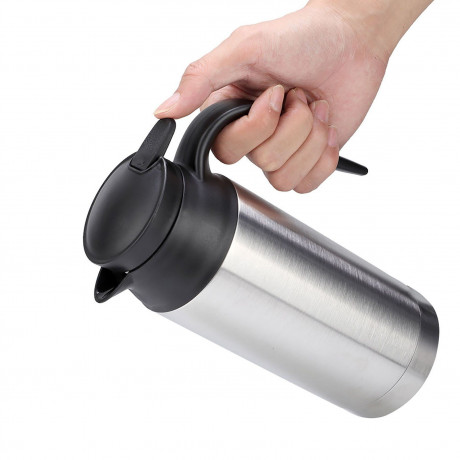 PRANITE PRANITE Wasserkocher 750 ml Edelstahl-Autoheizbecher, 0.75 l, 120,00 W, Reisekessel, Wasserkocher (12V)  Чайник PRANITE, 750 мл, автомобильная нагревательная чашка из нержавеющей стали, 0,75 л, 120,00 Вт, дорожный чайник (12 В)